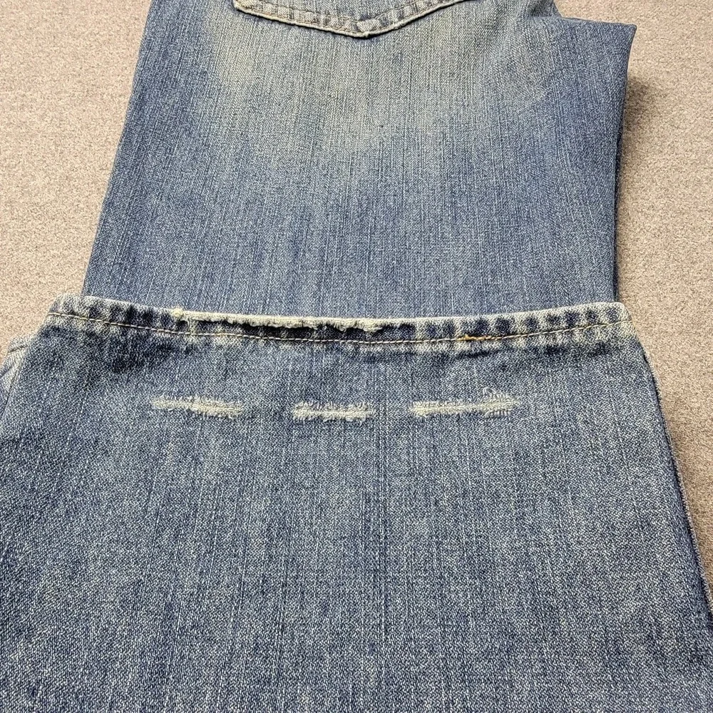 True Religion Billy Jeans Men's 40x33 Bootcut Blue‎ Denim Koi Embroidery USA